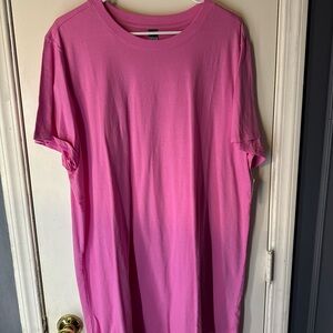 Old Navy Pink Petite T-Shirt Dress